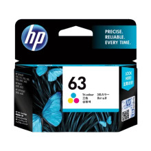 HP 63 Tri-color Ink Cartridge : 165 pgs : F6U61AA