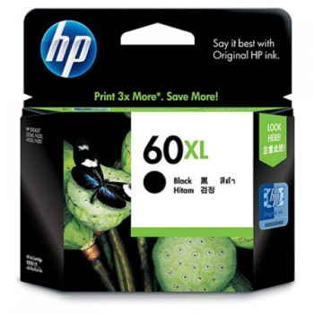 HP 60XL Black Ink Cartridge : 600pgs : CC641WA	