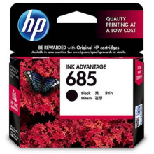 HP 685 Black Ink Cartridge : 550 pgs : CZ121AA