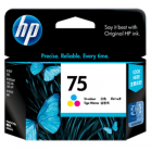 HP 75 Tricolor Inkjet Print Cartridge :170 pgs : CB337WA