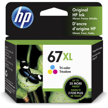 HP 67XL Tri-color Original Ink Cartridge : 200pgs : 3YM58AA	