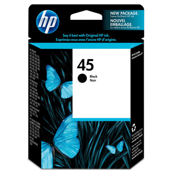 HP 45 Black Inkjet Print Cartridge (51645AA)