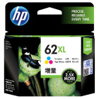 HP 62XL Tri-color Ink Cartridge : 415pgs : C2P07AA	