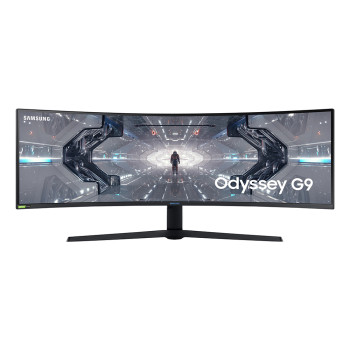 Samsung 49" Dual QHD Resolution with 1000R curvature, QLED, HDR1000, 240Hz refresh rate, G-Sync compatibles and FreeSync Premium Pro Gaming Monitor