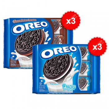 Oreo Chocolate & Vanilla Multipack (265g x 6)