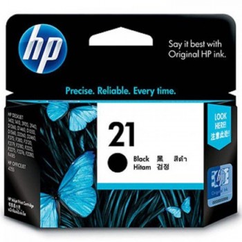 HP 21 Black Ink Cartridge : 190pgs : C9351AA