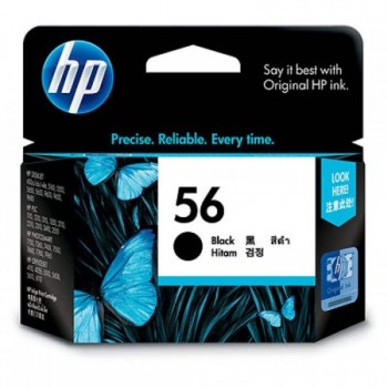 HP 56 Black Ink Cartridge : 520 pgs : C6656A