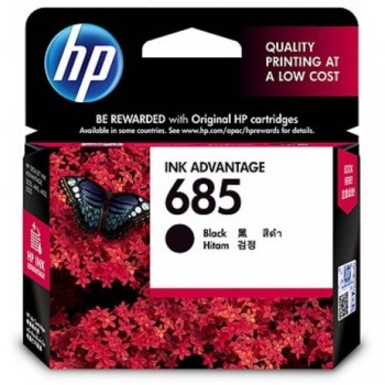 HP 685 Black Ink Cartridge : 550 pgs : CZ121AA	