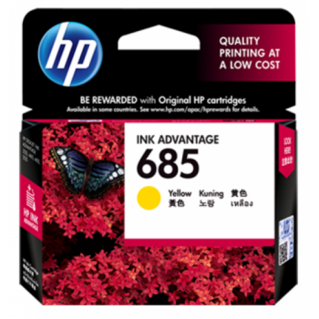 HP 685 Yellow Ink Cartridge : 300 pgs : CZ124AA	