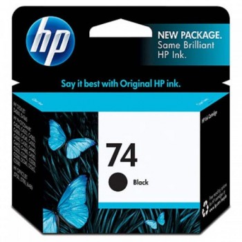 HP 74 Black Inkjet Print Cartridge : 200pgs : CB335WA