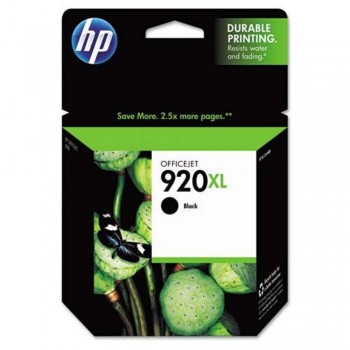 HP 920XL Black Officejet Ink Cartridge : 1,2000 pgs : CD975A