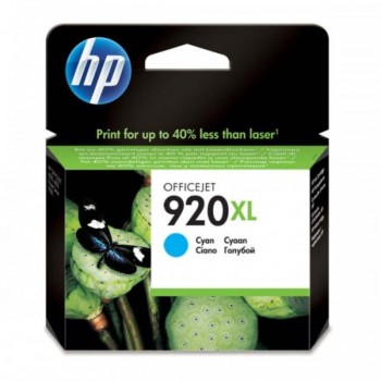 HP 920XL Cyan Officejet Ink Cartridges : 700 pgs : CD972AA