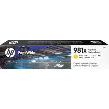 HP 981X High Yield Yellow Original PageWide Cartridge (L0R11A)