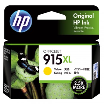 HP 915XL Yellow Original Ink Cartridge : 825 pgs : 3YM21AA