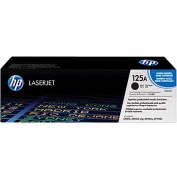 HP 125A Black LaserJet Toner Cartridge (CB540A)