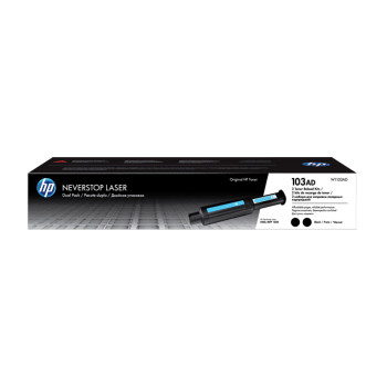 HP 103AD 2 Pack Black Laser Toner Reload Kit (NEW)