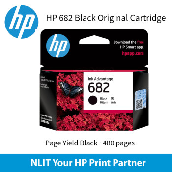 HP 682 Black Ink Cartridge (3YM77AA)