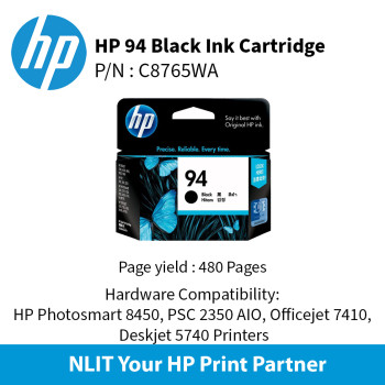 HP 94 Black Inkjet Print Cartridge (C8765WA)