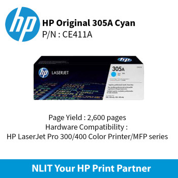 HP 305A  Cyan 600pgs CE411A