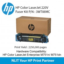 HP LaserJet 220V Fuser Kit : Std : 225,000pgs : 3WT88MC