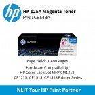 HP 125A Magenta Ctrg : 1400pgs : CB543A