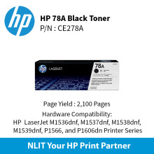 HP 78A Black Ctrg : 2100pgs : CE278A