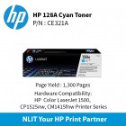 HP 128A Cyan Ctrg : 1300pgs : CE321A