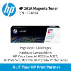 HP 201A Magenta LaserJet Toner : 1400pgs : CF403A	