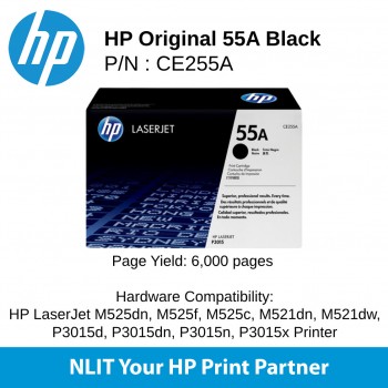 HP 55A Black 6000pgs CE255A