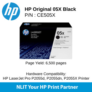 HP 05X Black 6500pgs CE505X