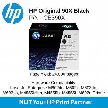 HP 90X Black 4000pgs CE390X