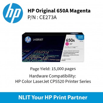 HP 650A Magenta 15,000pgs CE273A