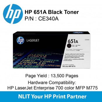 HP 651A Black 13500pgs CE340A