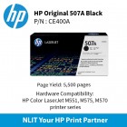 HP 507A Black 5500pgs CE400A