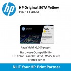 HP 507A Yellow 6000pgs CE402A