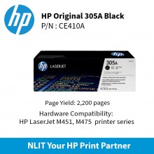 HP 305A Black 200pgs CE410A