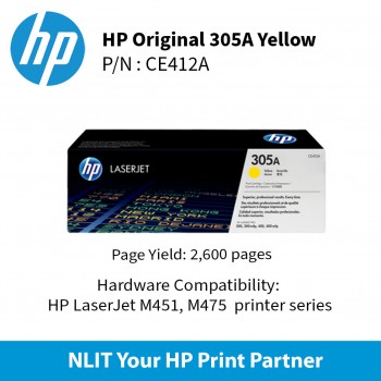 HP 305A  Yellow 600pgs CE412A