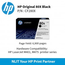 HP 80X Black 6900pgs CF280X