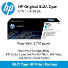 HP 312A Cyan 700pgs CF381A	