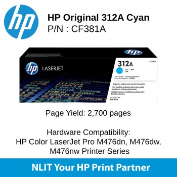 HP 312A Cyan 700pgs CF381A