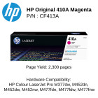 HP 410A Magenta 300pgs CF413A	