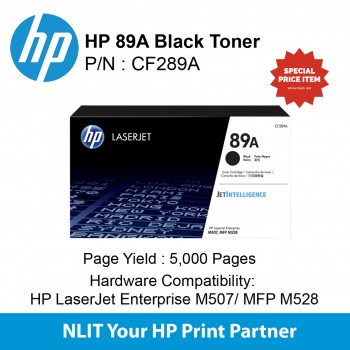 HP 89A Black 5,000 pgs CF289A  Warranty