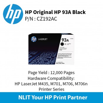 HP Original Toner : HP  Contractual Black : 12000pgs : CZ192AC : 2 Yrs Warranty CZ192AC