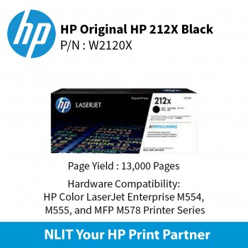 HP 212X High Yield Black  13000pgs W2120X