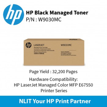 HP Original Toner : HP  Black Ma : 32200pgs : W9030MC : 2 Yrs Warranty W9030MC