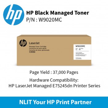 HP Original Toner : HP  Black Ma : 37000pgs : W9020MC : 2 Yrs Warranty W9020MC