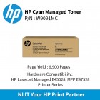 HP Original Toner : HP  Cyan Managed  : 6900pgs : W9091MC : 2 Yrs Warranty