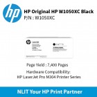 HP Original Toner : HP  Black Original Contract  : 2600pgs : W1050XC : 2 Yrs Warranty