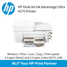 HP DeskJet Ink Advantage 4275 All-In-One Printer : A4 Print, copy, scan, wireless, send mobile fax 8.5 ppm Black, 5.5 ppm color, 3 Yrs Warranty