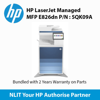 HP LaserJet Managed MFP E826dn 50ppm Bundled 2 Year Part only warranty